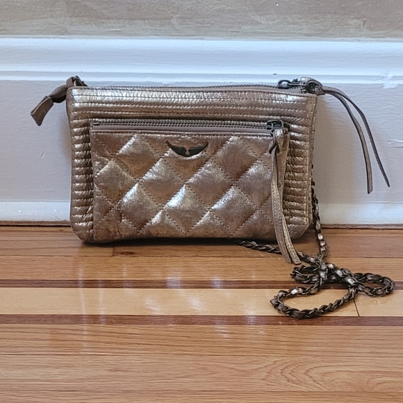 ZADIG AND VOLTAIRE LOUISA PADDED QUILTED LEATHER CROSSBODY SHOULDER BAG - Picture 3 of 9